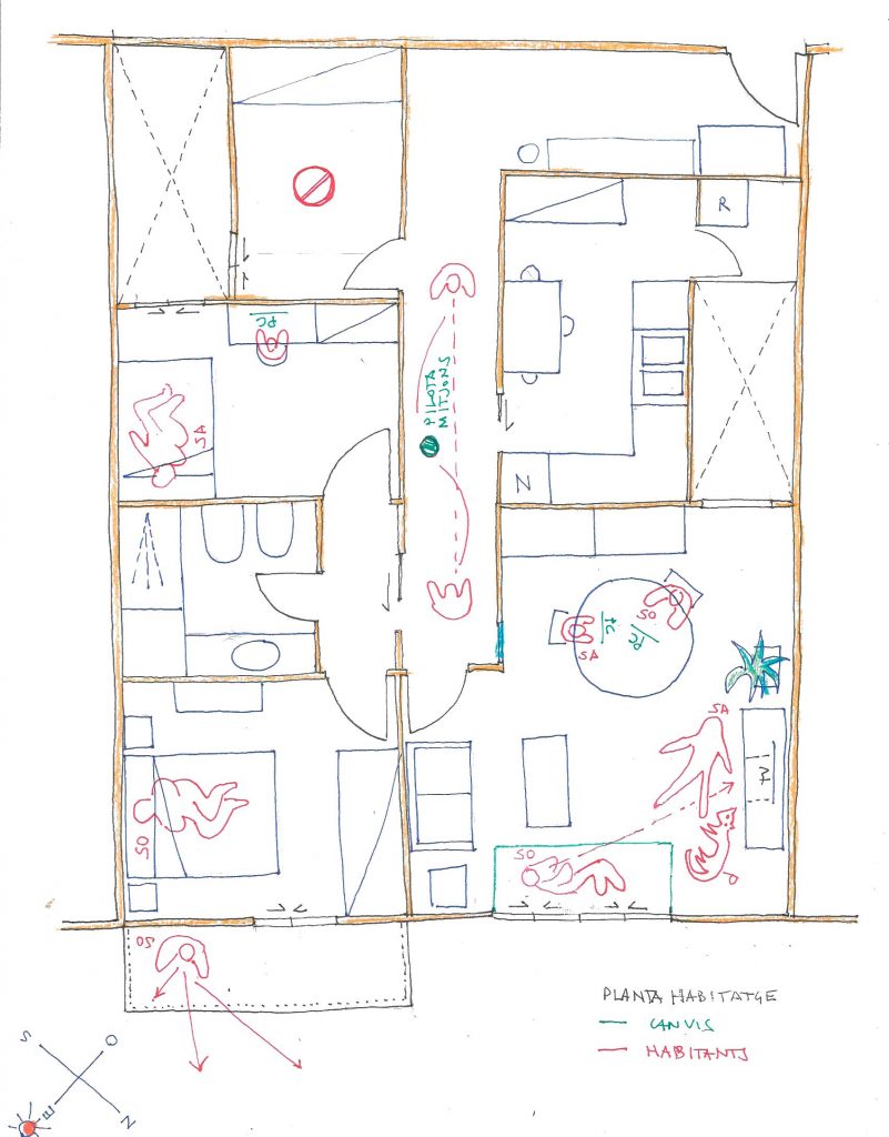 Dibujo planta casa Sonia