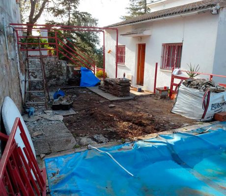 Espai exterior en obres